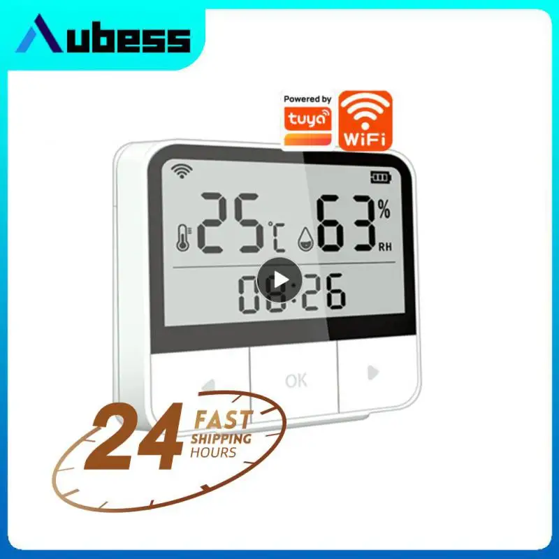 

Thermometer Detector Tuya Wifi Remote Monitoring Thermometer Temperature And Humidity Sensor Smart Home Indoor Hygrometer