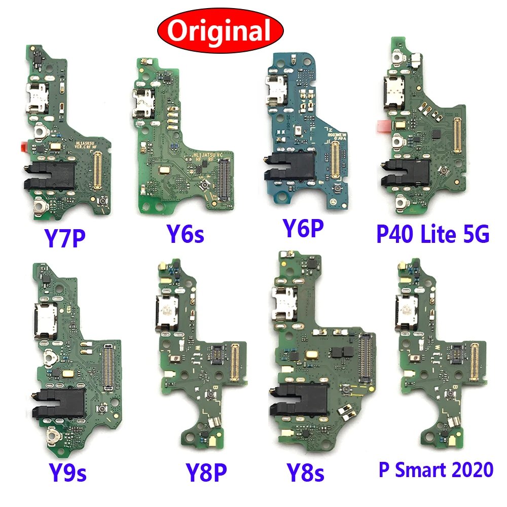 

20 Pcs 100% Original Charger Port USB Charging Board Port For Huawei Y7P Y6S Y6P Y8P Y8S Y9 2019 P Smart 2020 P40 Lite E 5G