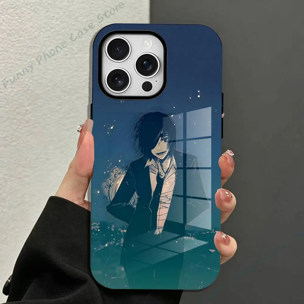 Фото Магнитный чехол C-Chainsaw M-Man Himeno для iPhone 17, 16, 15, 14, 13, 12, 11 Pro Max Mini Plus, матовый №2