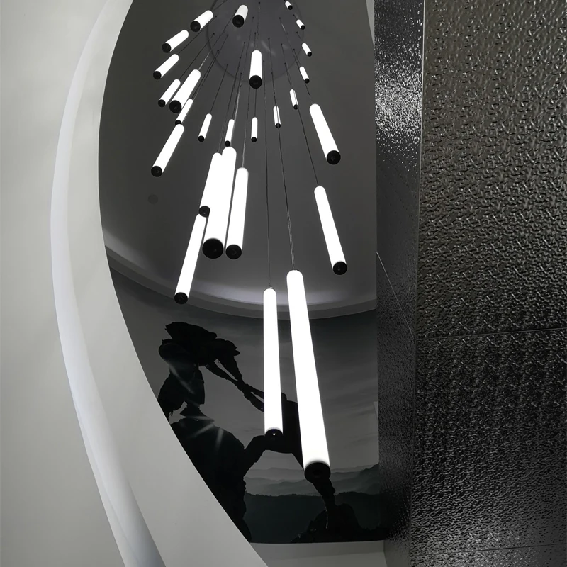 Подвесной светодиодный люстра из алюминия и керамики NoEnName_Null