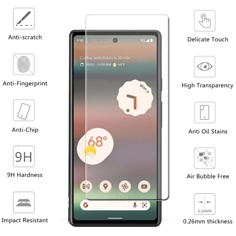 Для Google Pixel 6A стекло для защита экрана 9H пленка прозрачное закаленное объектива |