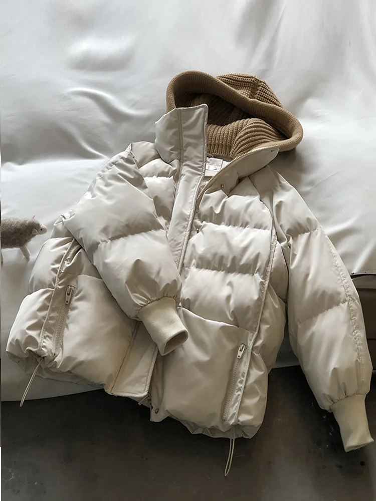 Winter Parka Women Thick Warm Oversize Cotton Padded Coat Streetwear Jacket Female Casual Hooded Overcoat ED1920
