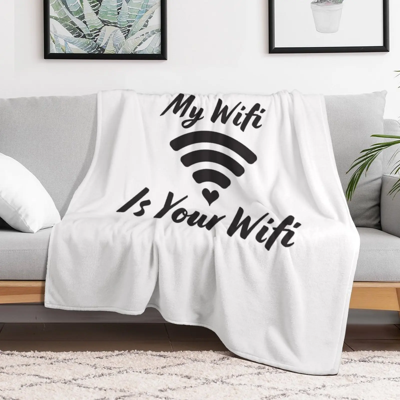 Мой Wi-Fi-это ваше одеяло с Wi-Fi для декоративных диванов