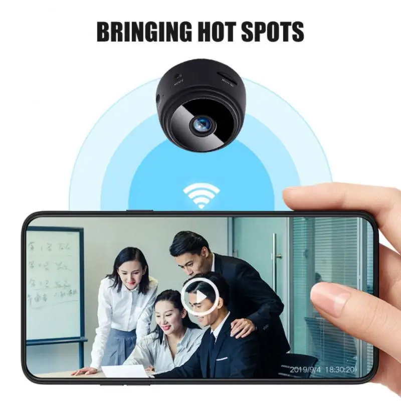 

A9 Mini Camera Wireless WiFi IP Network Monitor Security Camera HD 1080P Home Security P2P Camera 120°Wide-angle Night Version