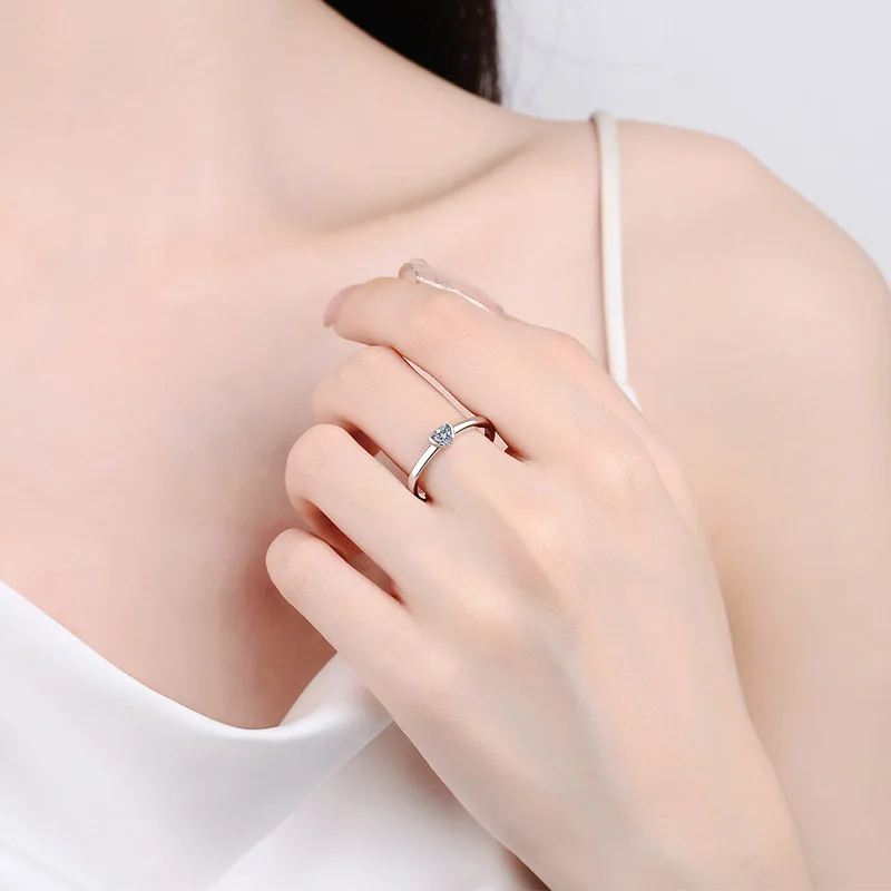 Красивое обручальное кольцо из белого золота 18 карат для женщин 0 3 карата