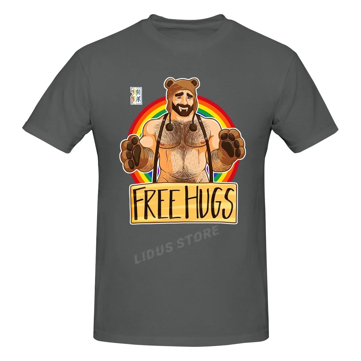 

ADAM LIKES HUGS GAY PRIDE T shirt Harajuku Clothing Short Sleeve Cotton Streetwear Graphic Tshirt Tees