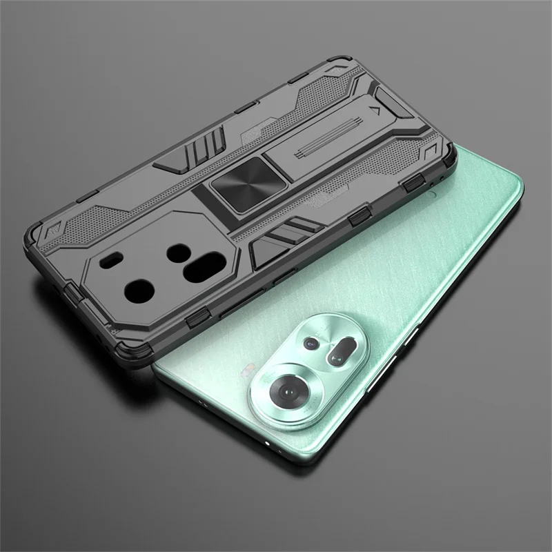 Для OPPO Reno 11 5G чехол автомобильный магнитный держатель подставка Armor Funda для Reno11 6 7