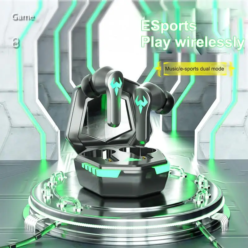 

2022 N35 TWS Gaming Headset Wireless Bluetooth 5.0 Headphones 8D Stereo Surround Sound Earphones With Mic Charging Box Earbuds