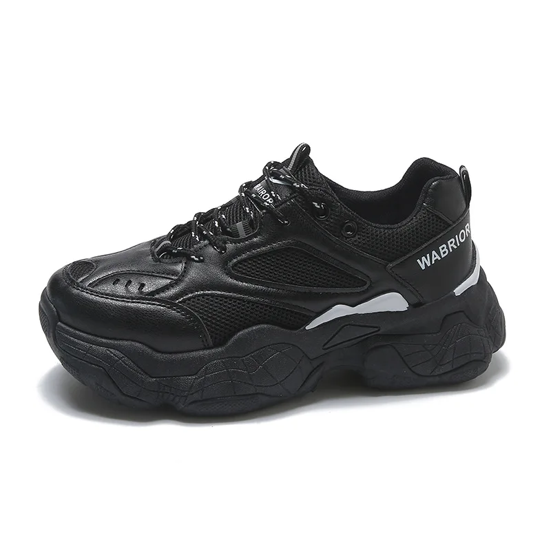 

Fashion 2022 White Chunky Sneakers Women Shoes Korean Yellow Sneakers Breathable Height Increased Non-slip Casuals Shoes