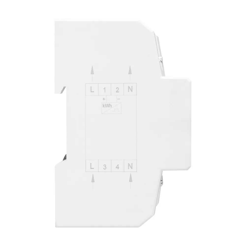 Однофазный электронный счетчик энергии AC 220 В а 50 Гц кВтч потребления на Din-рейке