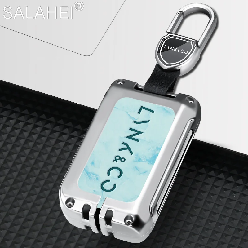 

Zinc Alloy Car Smart Remote Key Fob Case Full Cover Bag For LYNK&CO 05 01 02 03 06 Protector Shell Keyless Keychain Accessories