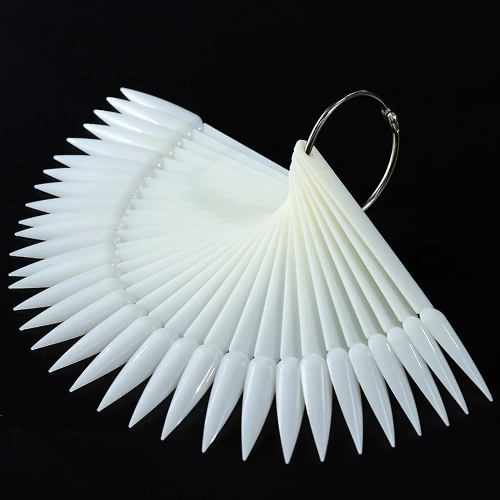 

Nail Sticks Practice Display Tips Sample Shaped Fan Tool Board Polishclear Stick Falsetransparent