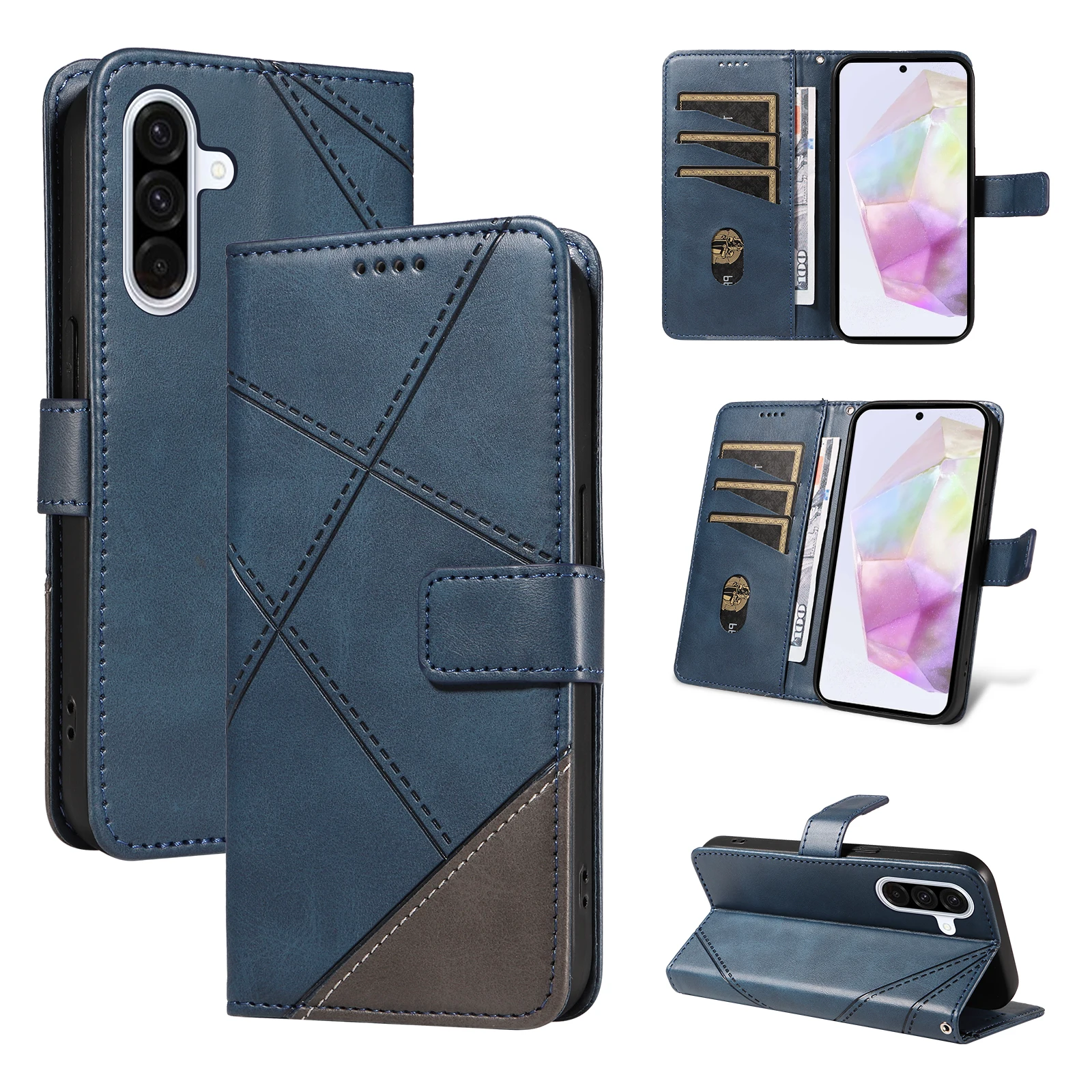 Классический лоскутный чехол-кошелек для телефона с отделениями карт Samsung Galaxy A36