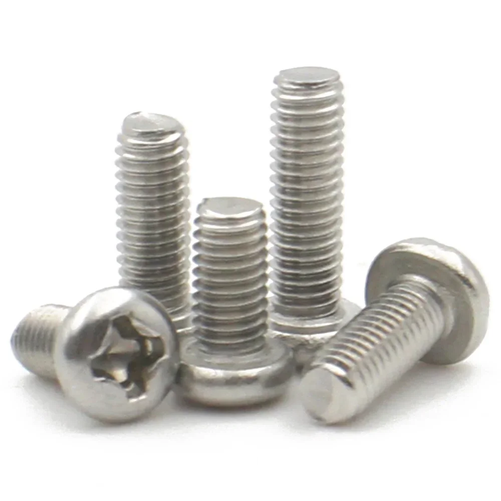 10-100 шт. M1 M1.2 M1.6 M2 M2.5 M3 M4 M5 M6 M8 DIN7985 304 Нержавеющая сталь крестообразный утопленный