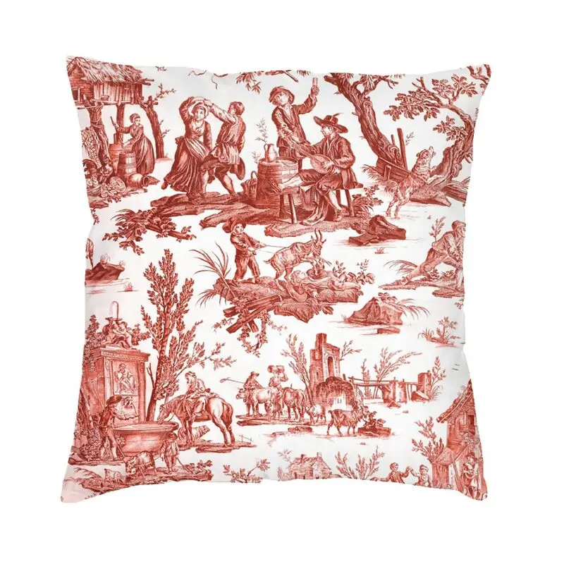 

Квадратная наволочка для подушки, домашняя декоративная винтажная французская наволочка для подушки, наволочка для дивана с двусторонним ...