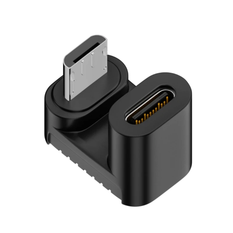 Переходник с USB Type C Мама на Micro папа 90/180 градусов