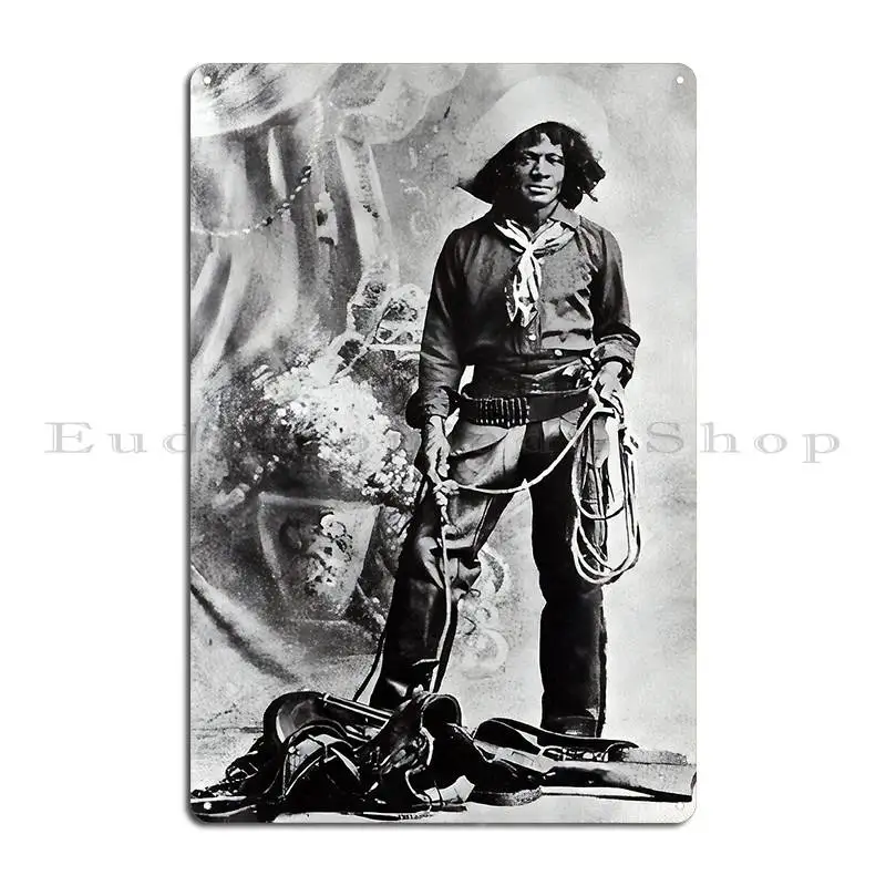Оригинальный ковбойский металлический плакат Nat Love для создания гаража