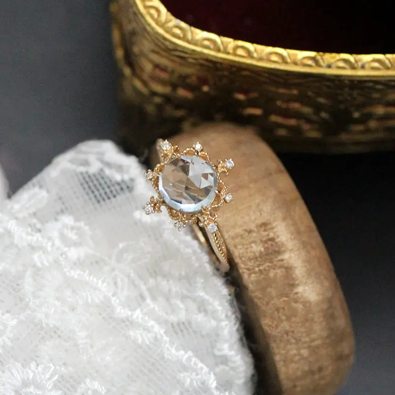 

[Princess] S925 Sterling Silver and White Crystal Ring Women's Fashion To Send Girlfriends Christmas Gifts Live and Beautiful~~