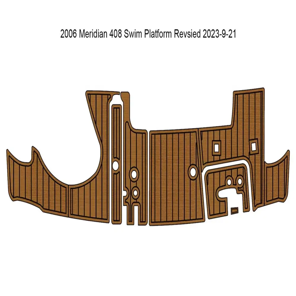 Фото 2006 Meridian 408 Swim Platform Step Pad Boat EVA Foam Faux Teak Deck Floor Mat SeaDek MarineMat Style Самоклеящийся g1a6 №1