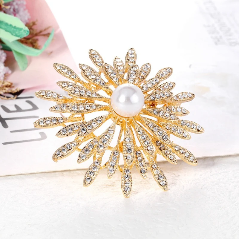 Элегантные винтажные броши из сплава с растениями и цветами булавка для женщин