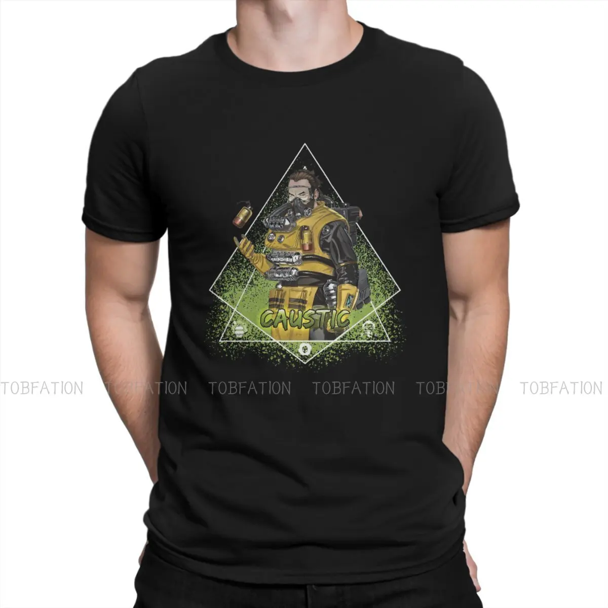 

Apex legends Star Warrior Game TShirt for Men Caustic Mystical Design Soft Casual Tee T Shirt High Quality Trendy Fluffy