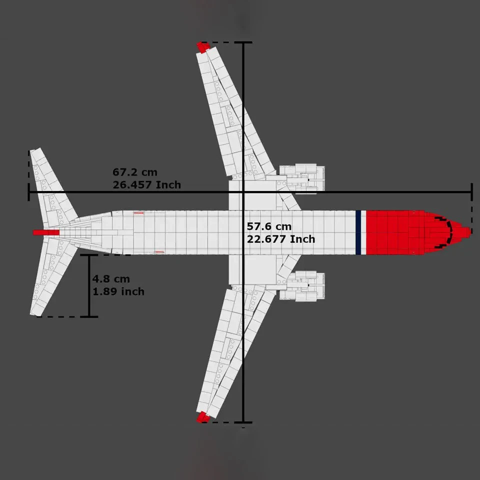 2128 шт. масштаб 1:51 строительные блоки MOC Дельта B737 самолёт Боинг модели аэробуса