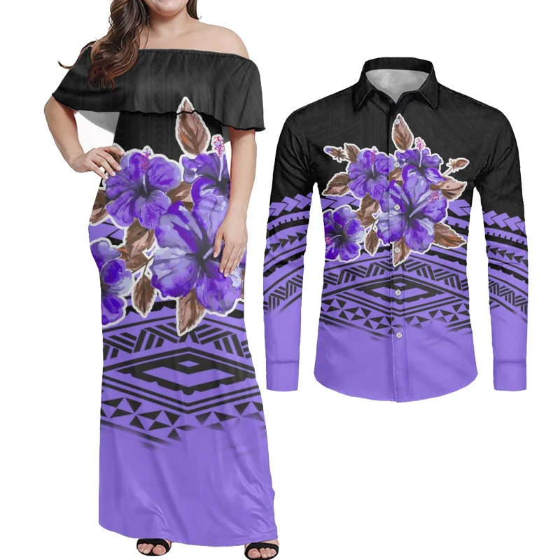 HYCOOL полинезийское Самоа костюм для пары женское сексуальное облегающее желтое