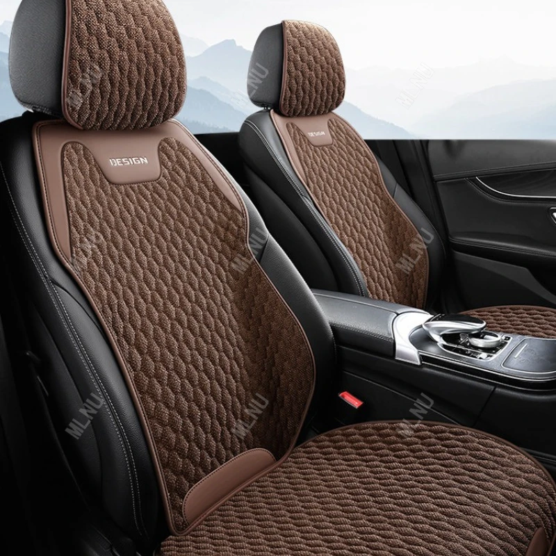 Фото Подушка для автомобильного сиденья для BYD Seal 5 DM-i/King DM-i/Chazor, аксессуары 2025/2024 – Эко-льняная ткань, перфорированный дизайн, дышащая, 2022-2023 №4