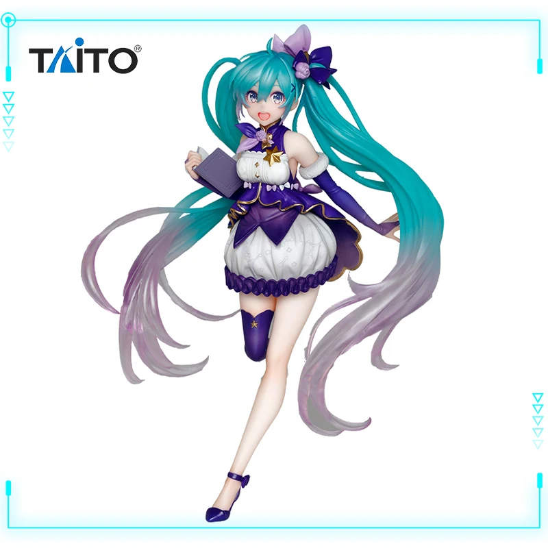 

TAITO Original Genuine VOCALOID Virtual Singer Hatsune Miku 3rd Season Winter Ver 18cm Kawaii Anime Figure Collectible Model Toy