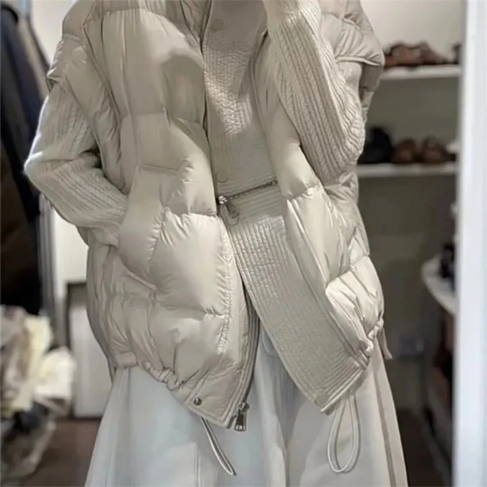 Женский стеганый жилет на молнии