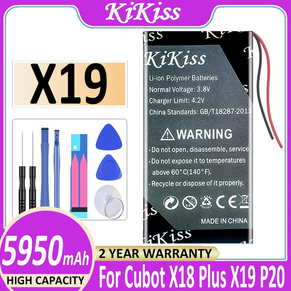 

Original KiKiss Battery 5950mAh for Cubot X19 Cubot P20 Bateria