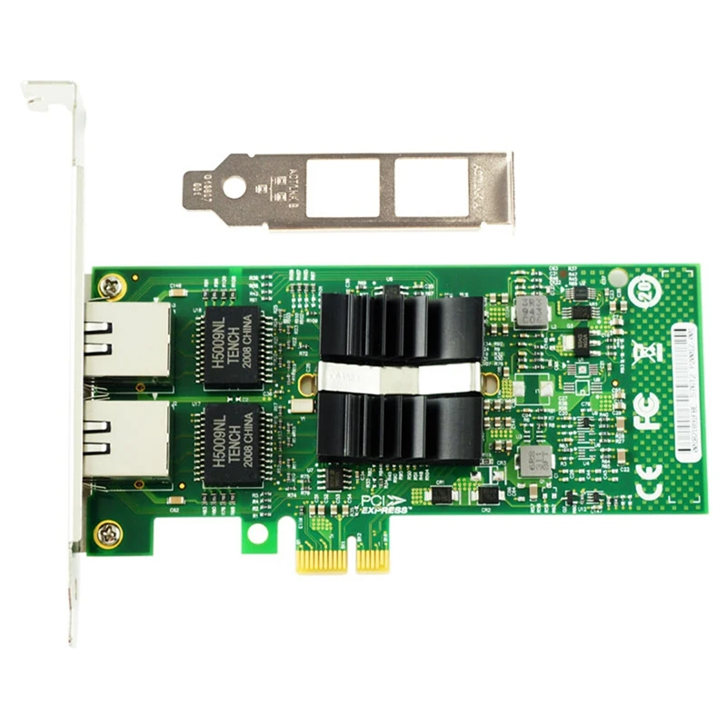 

82576-T2 Chip Gigabit PCI-E X1 Dual Port Network Adapter Card Desktop 1000Mbps Ethernet Converged Network Adapter