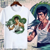 t shirt bruce lee mens and womens same spring and summer new product printing ins american street loose short sleeved