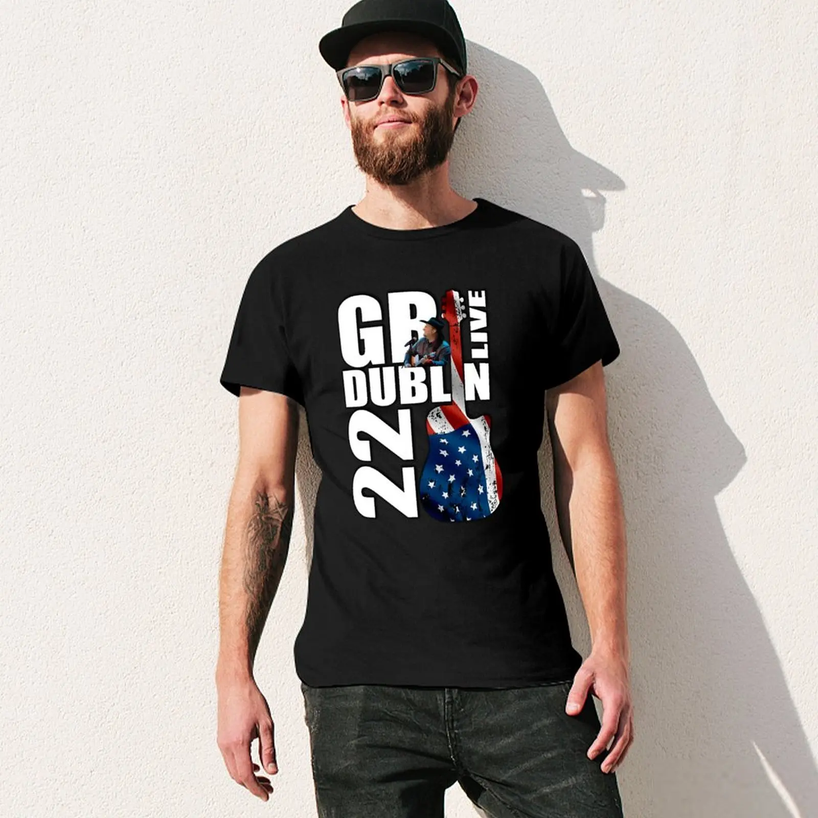 Фото Гарт Брукс - GB Live Dublin 2022 - Тур по стадионам - Классическая рабочая футболка с коротким рукавом №3