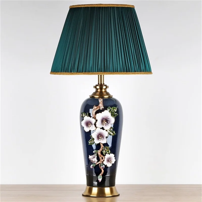 Керамические настольные лампы TINNY роскошная современная ткань для фойе гостиной