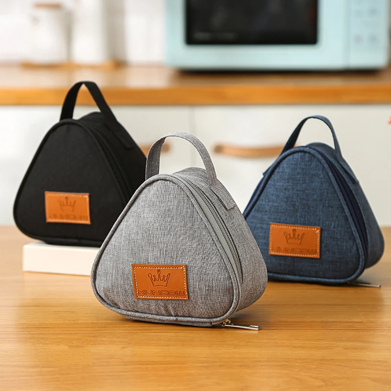 

Треугольная изоляционная сумка из алюминиевой фольги, удобная коробка, сумки для еды, Студенческая сумка для рисовых шариков, портативный к...