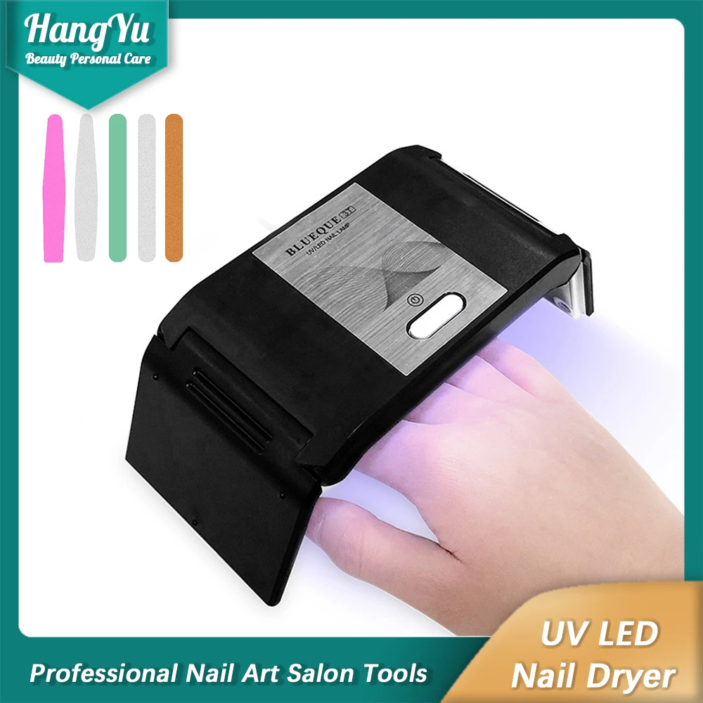 Professional Nail Dryer 12PCS LED 4 Timer Settings Smart Sensor Portable Nail Machine for Fingernail Toenail Home Salon Use