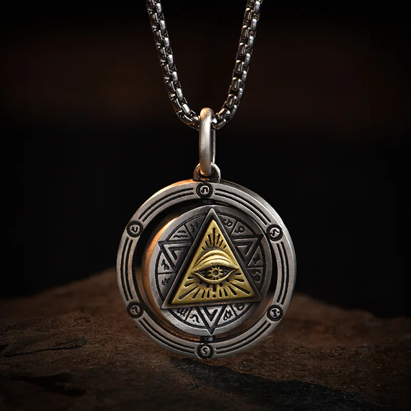 Men's New Fashion Retro Horus Eye of God Pendant Necklace Casual Daily Party Fine Jewelry Gift
