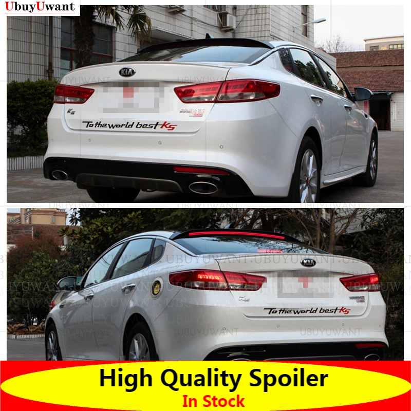 

Спойлер на крышу для KIA K5 2016-2019 OPTIMA, задний спойлер из АБС-пластика на крышу автомобиля, со светодиодсветильник кой, Стайлинг автомобиля