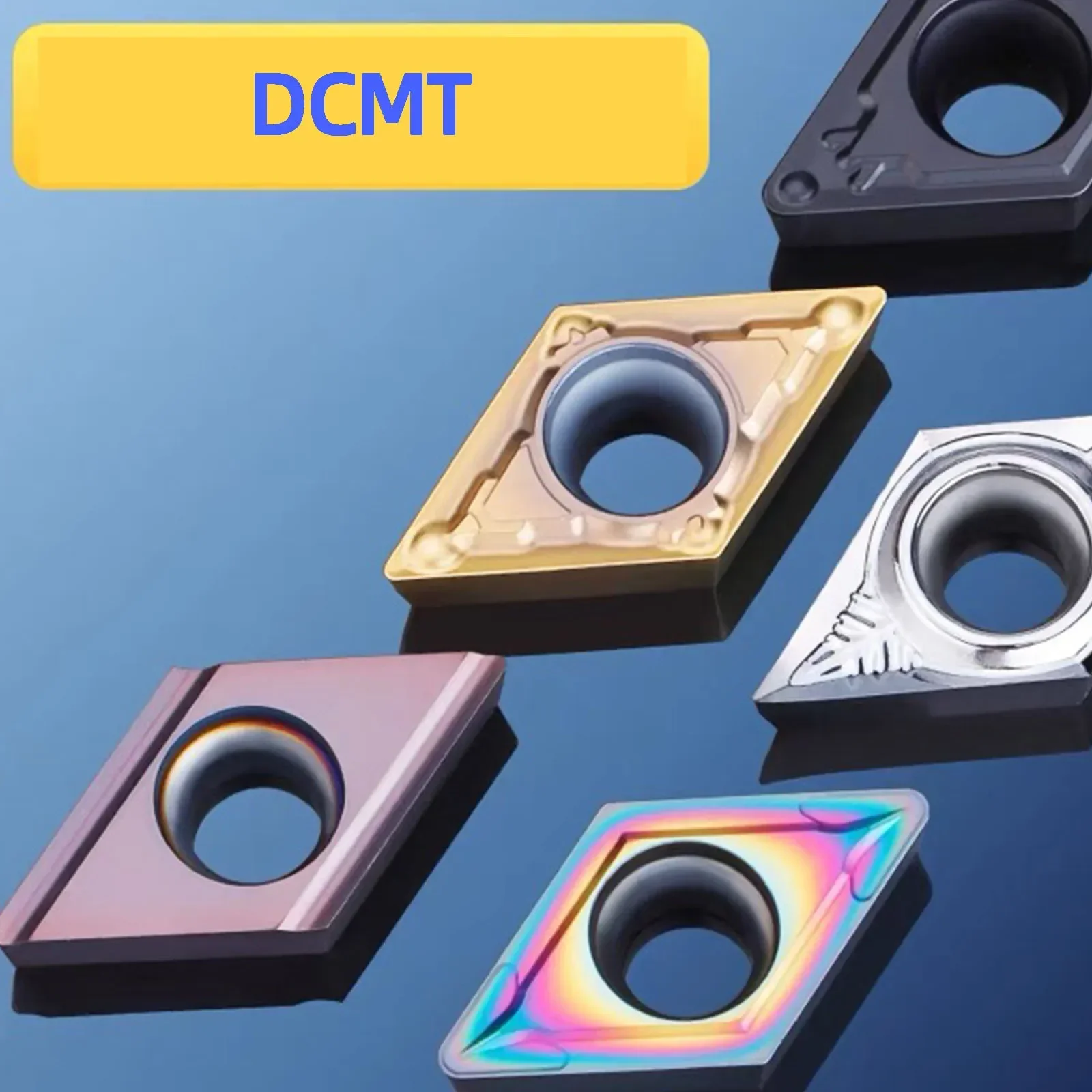 10 шт. твердосплавные вставки DCMT инструмент токарное лезвие ромбический внешний