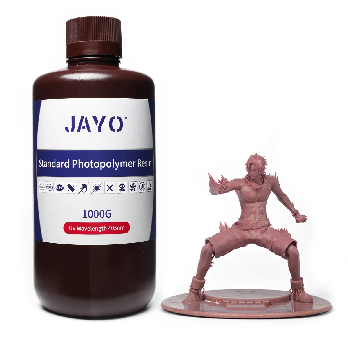 

JAYO Standard/ABS-Like/Plant based Resin 405nm Photopolymer UV Curing Resin High Precision Sensitive Resin for LCD 3D Printing