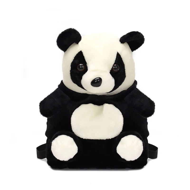 

Cartoon Panda Backpack Children's Plush Toy School Bag Food Bag Kindergarten School Bag Kids Bag School Bags Mochila Escolar