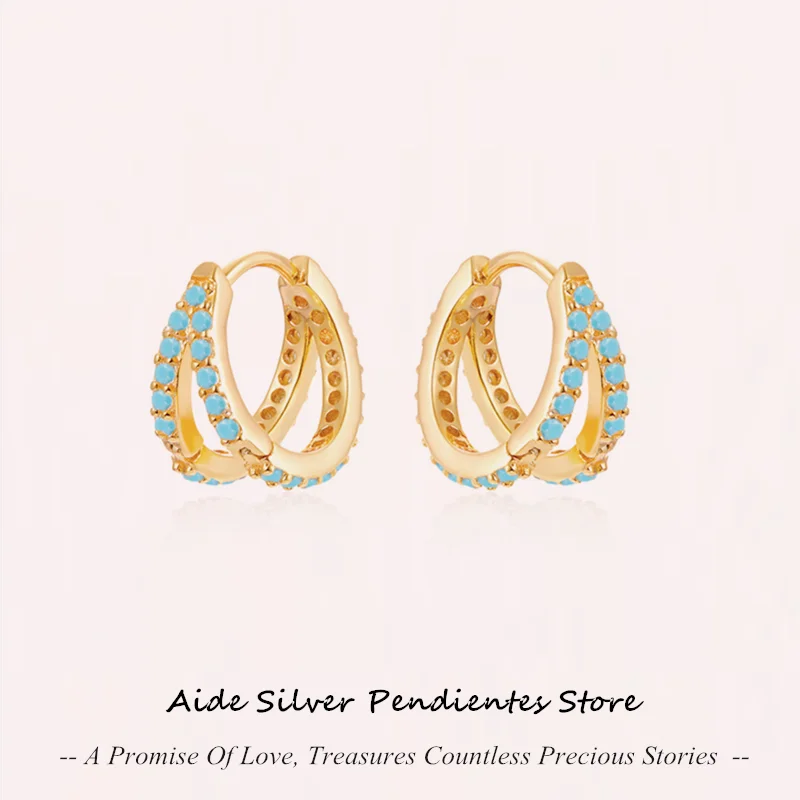 

AIDE Small Round Gold Hoops Earrings Jewelry Women Snake Cross Flowers Ear Buckle Earrings Pendientes Mujer Whoelsale