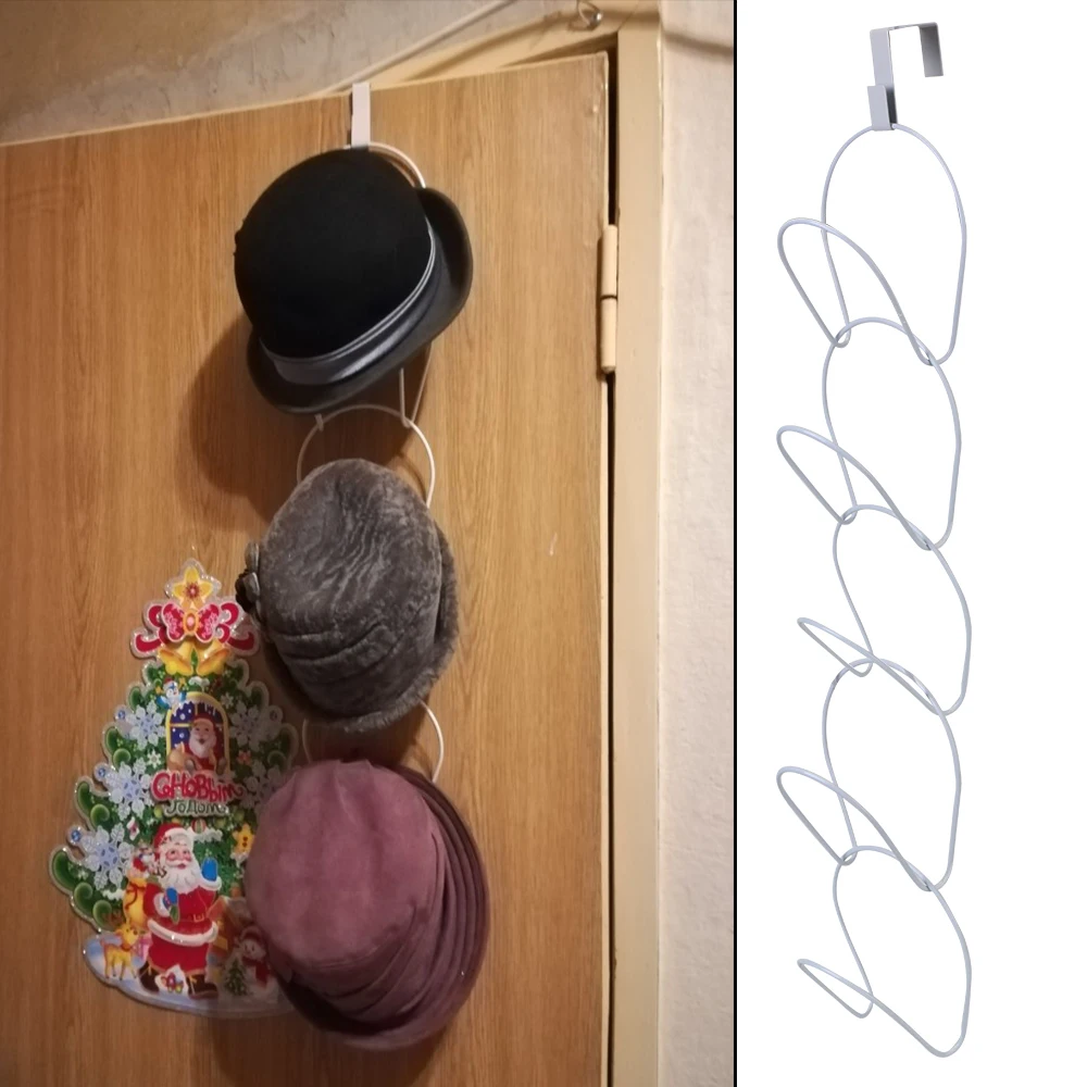 

Scarf Bag Hooks Home Organizer Storage Door Closet Hanger Holder Hat Holder Rack 5PCS/Set Round Storage Shelf Baseball Cap Rack