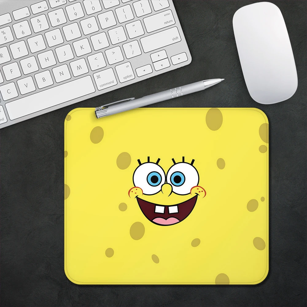 

SpongeBob SquarePants Design Pattern Game mousepad Small Pads Rubber Mouse Mat MousePad Desk Gaming Mousepad Cup Mat