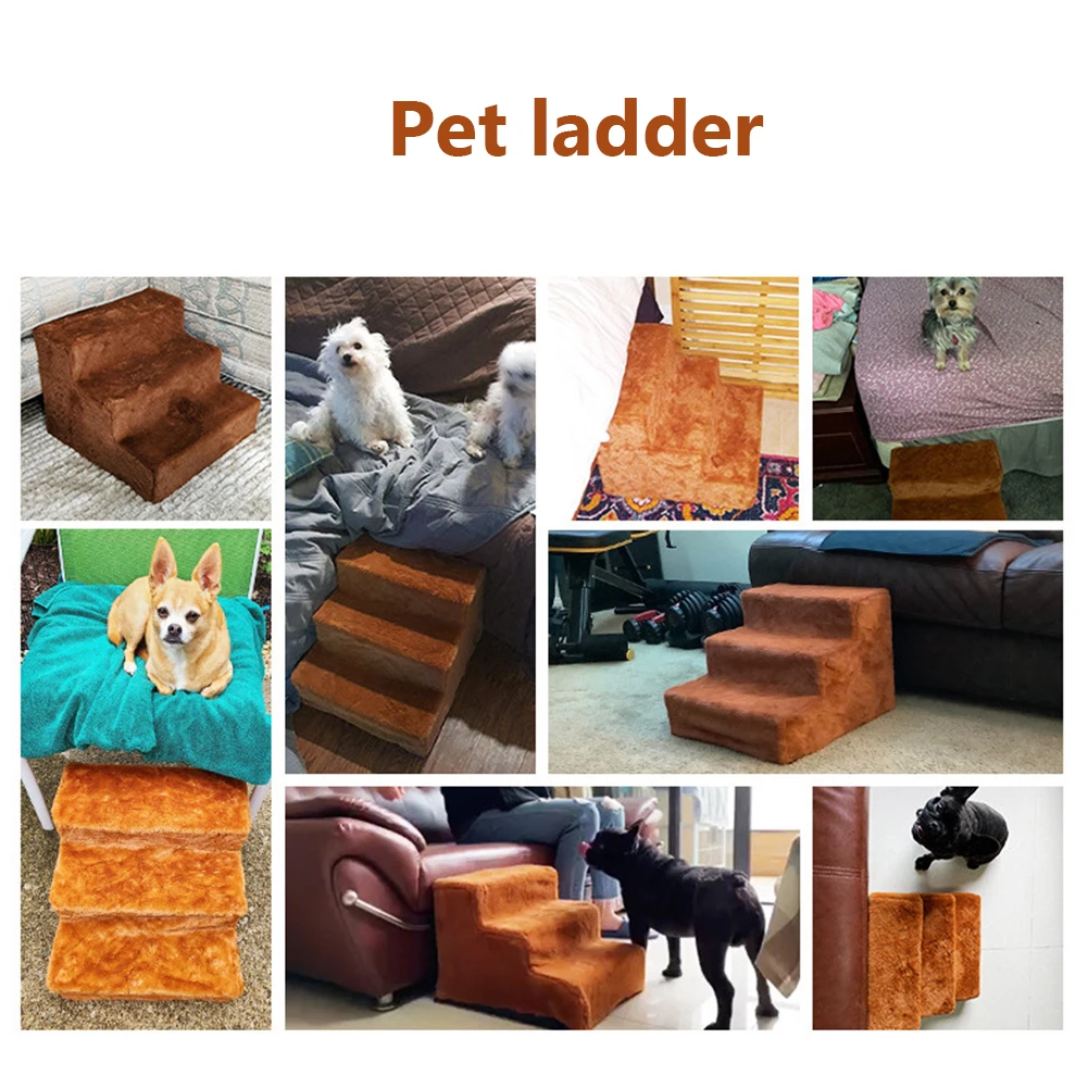 Тройная лестница для домашних животных со вспышкой нескользящая Съемная кровать