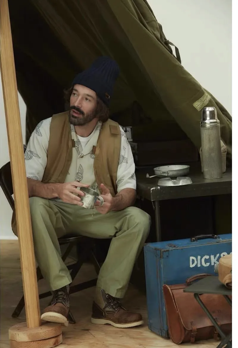 Фото 2026 VISVIM WALLIS SHIRT C/D Гавайская рубашка с принтом крыльев для мужчин №3