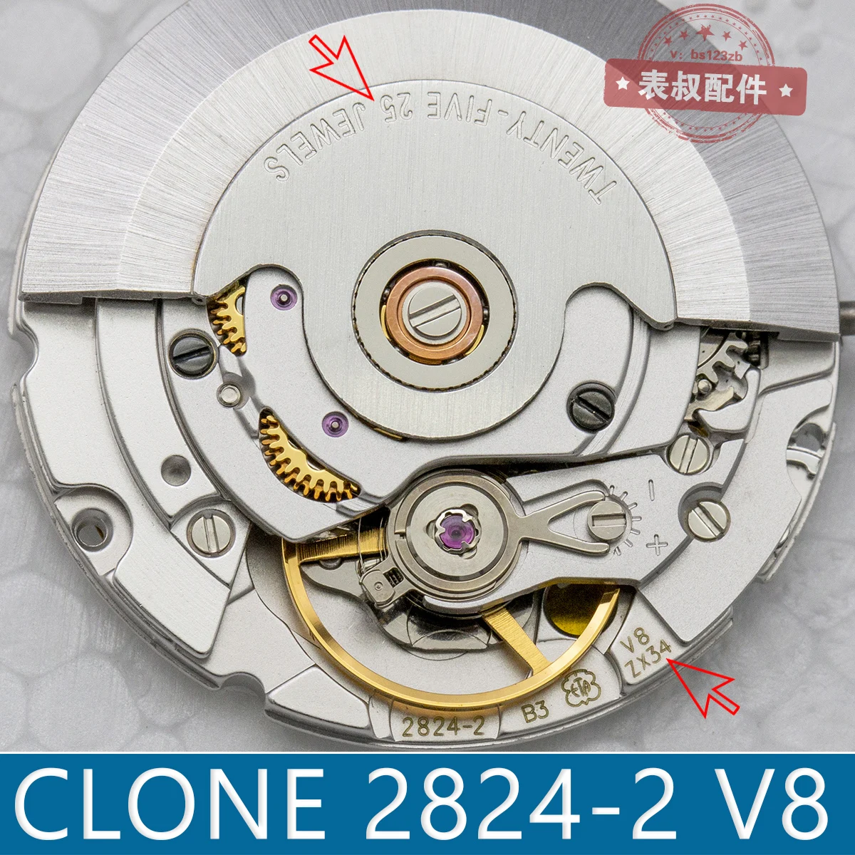 Автоматический механический механизм Top ETA 2824-2 Clone Seagull V8 надпись ST2130 сменный PT5000
