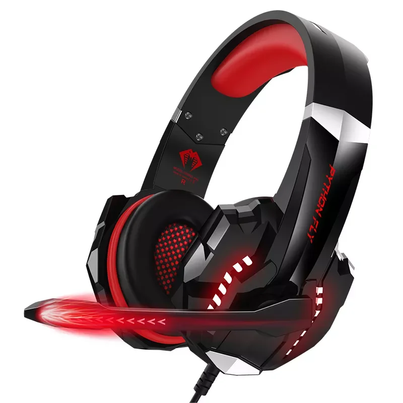 

Gaming Headset with Microphone Adapt to PS4 Switch Xbox Laptop LED Light 3D Stereo Call Headphones Headset Gamer