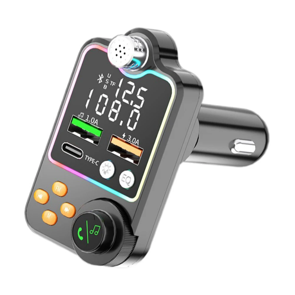 

Q15 Car Bluetooth 5.0 Wireless FM Transmitter MP3 Player Dual USB Charger Bluetooth Adapter Handsfree 3.1A PD Fast Charging